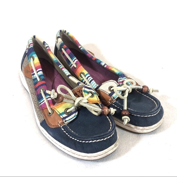 Sperry Shoes - Sperry Top Sider Angelfish Boat Shoe Navy/Serape